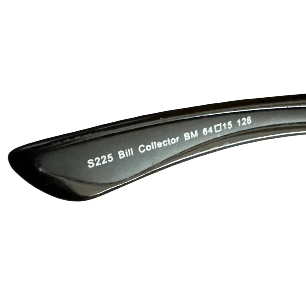 Seastriker Sunglasses Black Frame Blue‎ Mirrored Lens Bill Collector S225